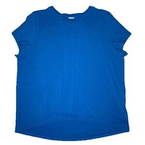 Athleta Move With Ease Short Sleeve Tee Womens XS Teal Hi-Lo Hem Athletic Gym